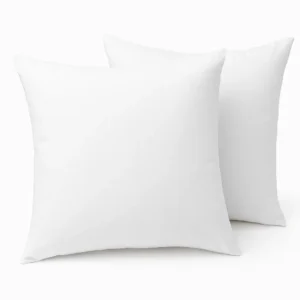 Lot de 2 Oreillers Blanrêve Confort – 60x60 cm | Soutien Moelleux & Housse Polyester Blanche