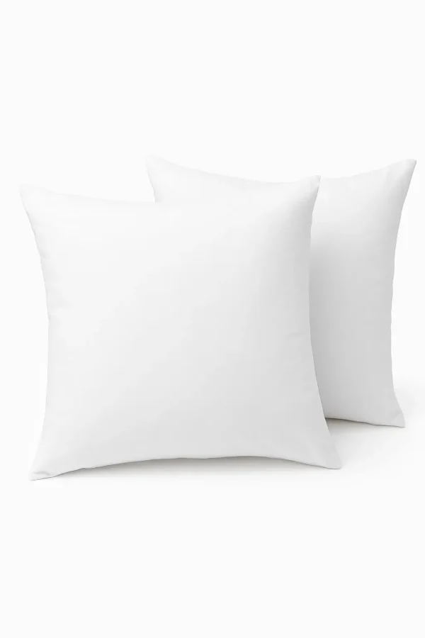 Lot de 2 Oreillers Blanrêve Confort – 60x60 cm | Soutien Moelleux & Housse Polyester Blanche