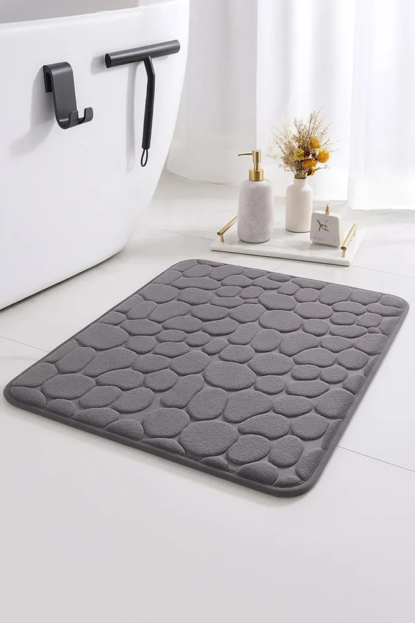 chakme – Tapis de douche absorbant et décoratif en mousse à mémoire de forme