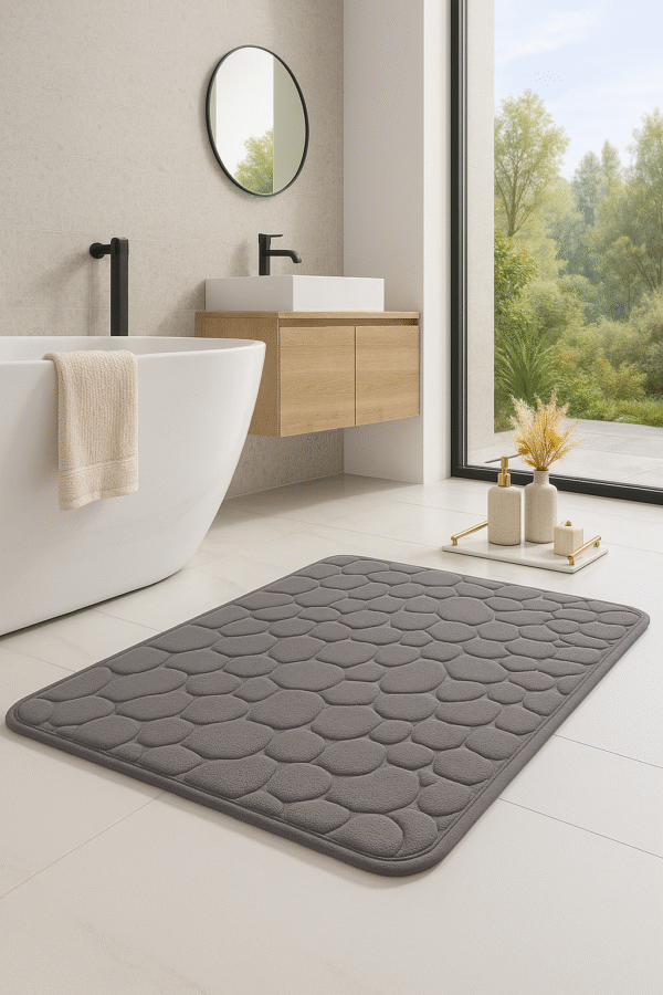 chakme – Tapis de douche absorbant et décoratif en mousse à mémoire de forme