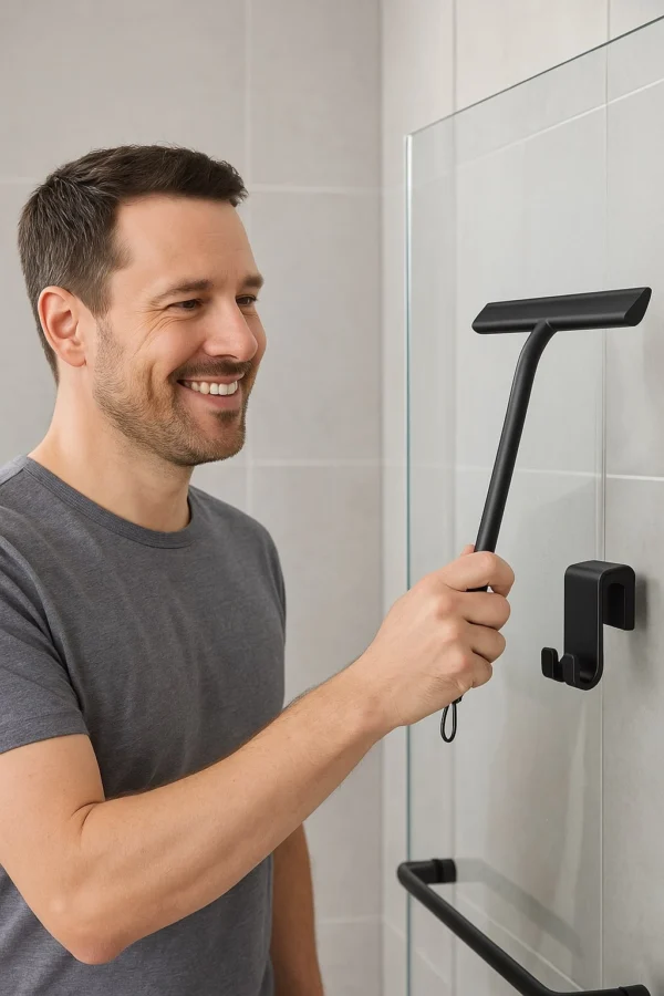 Vinabo – Raclette salle de bain sans traces pour porte vitrée, miroir, voiture